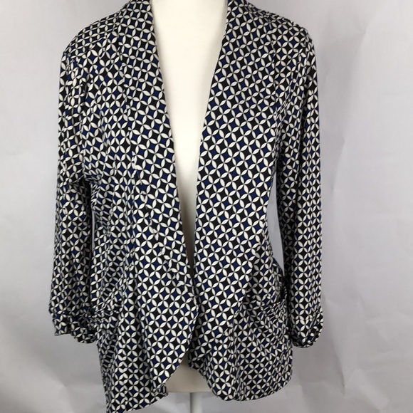 Robert Louis 2 piece Twin set Black Blue PM Petite Medium MP - Picture 6 of 16